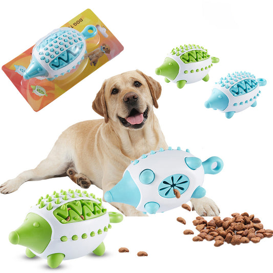 hedgehog Shape Dog Toy Leaking Food Toys For Small Large Dogs Cat Chewing Toys Pet Tooth Cleaning Indestructible Puppy Toys Ball Molar Tooth Cleaning Stick